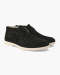 Hohe Wildleder-Slipper
