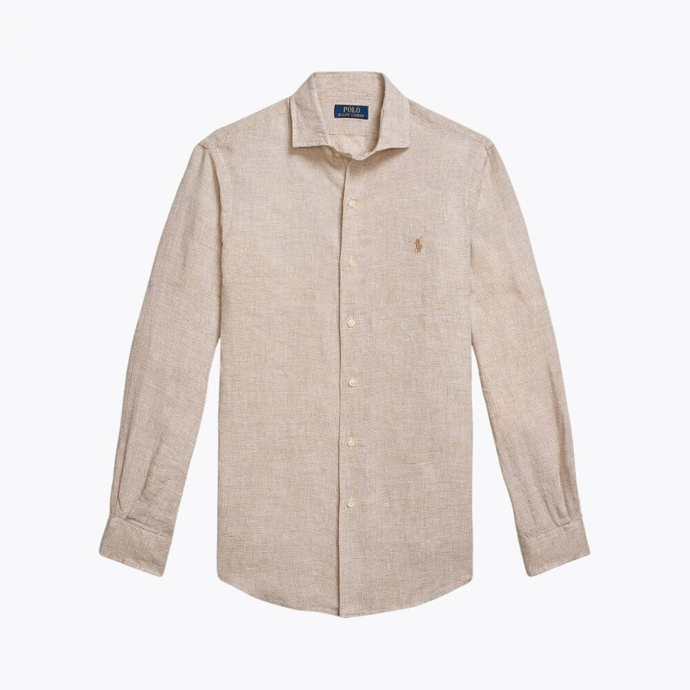 RL Tailliertes Leinen-Button-down-Hemd