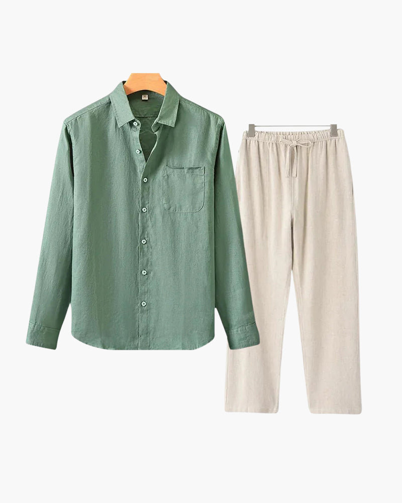 Lübeck Leinen-Set mit Langarmshirt