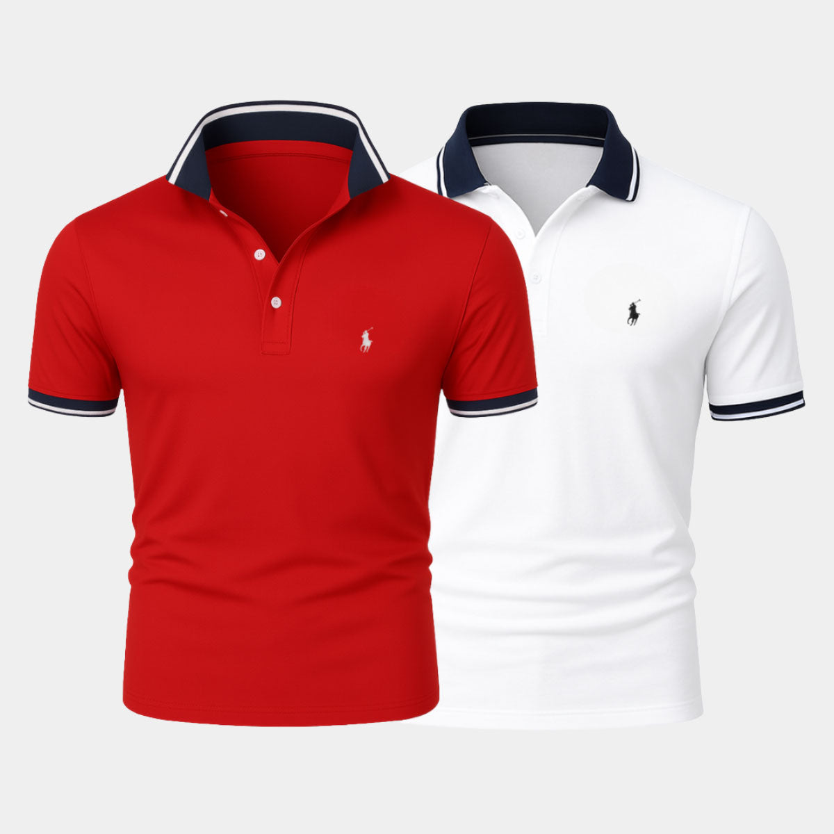 RL Slim-Fit-Hemden-Duo aus Baumwollmix – 1 kaufen, 1 gratis