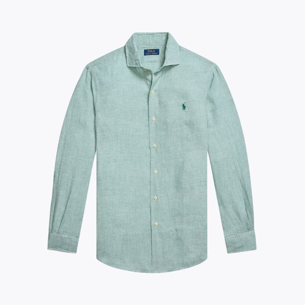RL Tailliertes Leinen-Button-down-Hemd