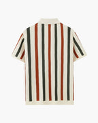 Resort-Strickpoloshirt mit Streifen