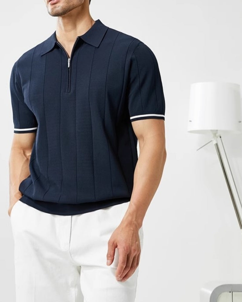 Signature-Poloshirt mit Kontrastbesatz