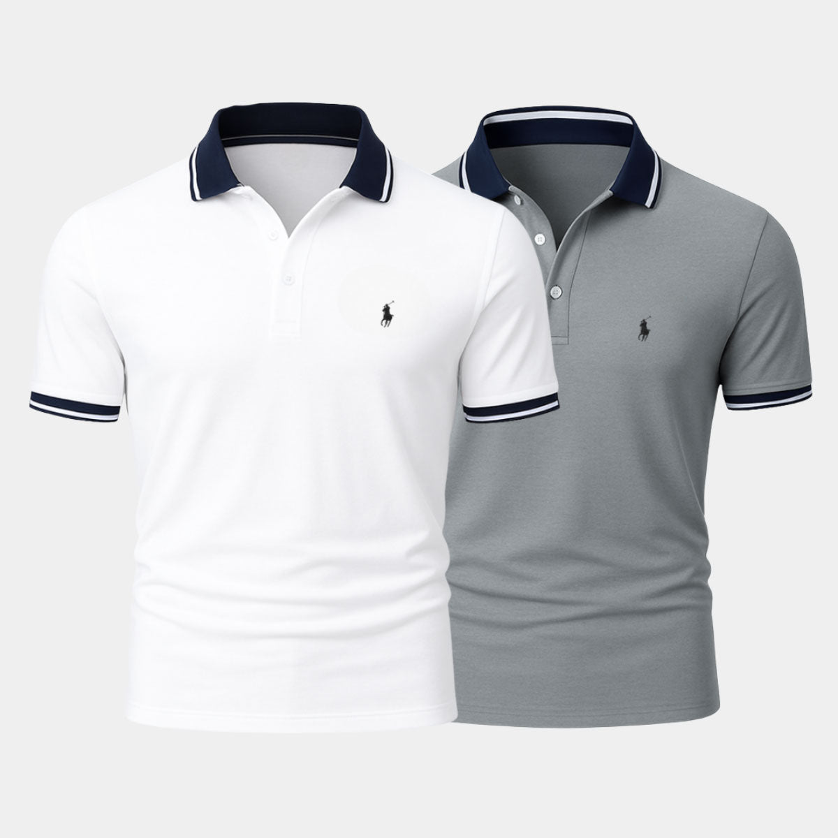 RL Slim-Fit-Hemden-Duo aus Baumwollmix – 1 kaufen, 1 gratis