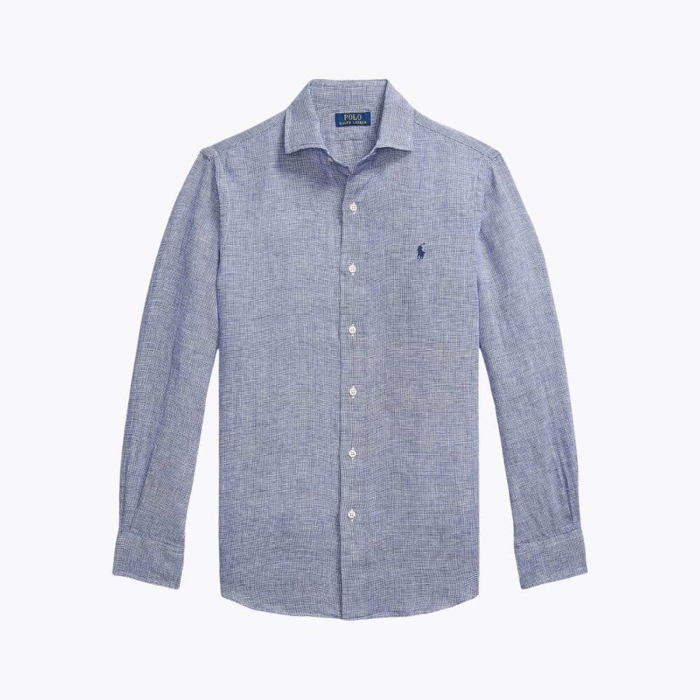 RL Tailliertes Leinen-Button-down-Hemd