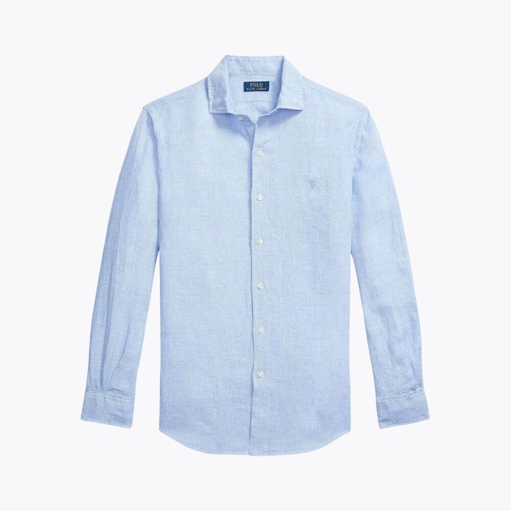 RL Tailliertes Leinen-Button-down-Hemd