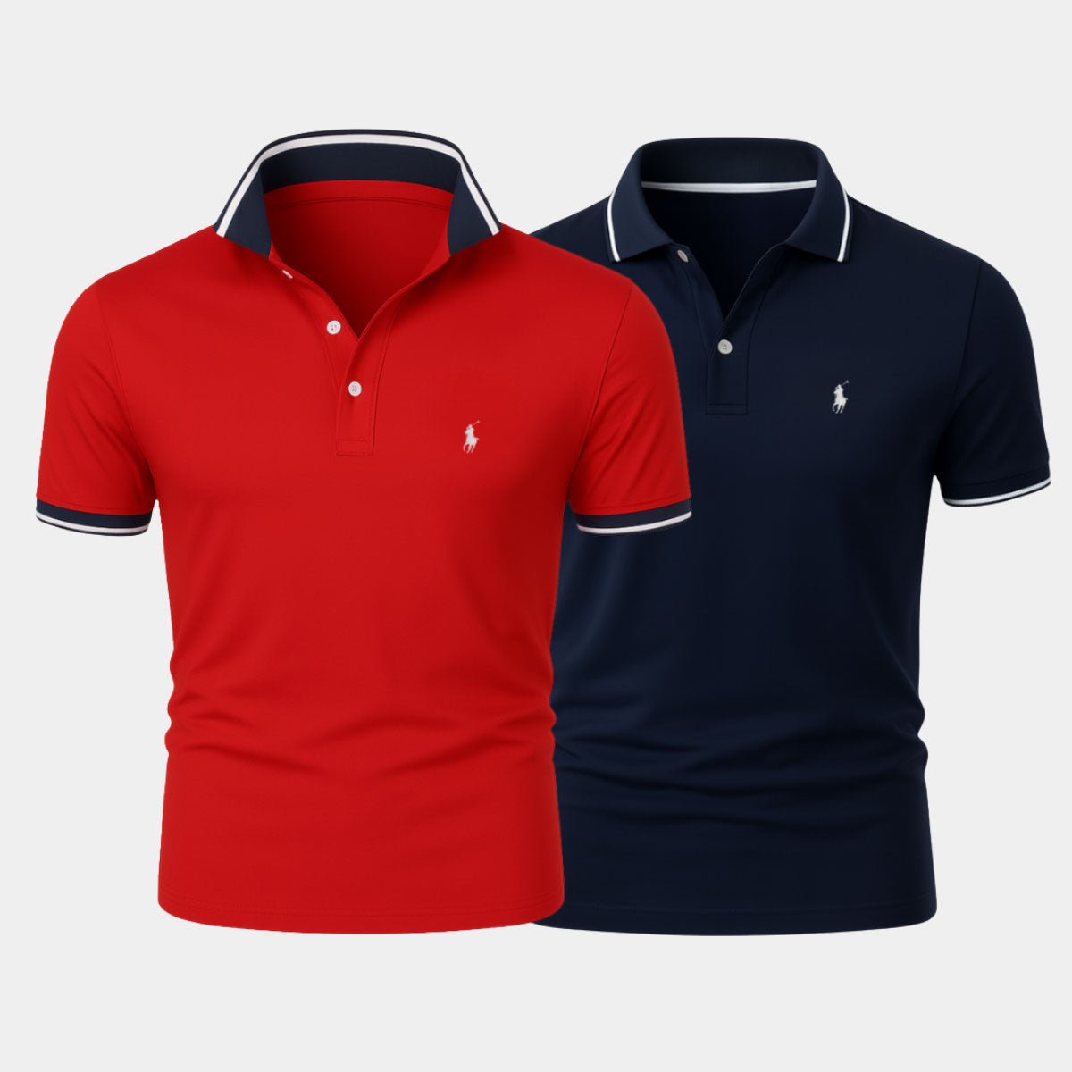RL Slim-Fit-Hemden-Duo aus Baumwollmix – 1 kaufen, 1 gratis