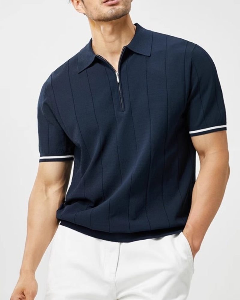 Signature-Poloshirt mit Kontrastbesatz