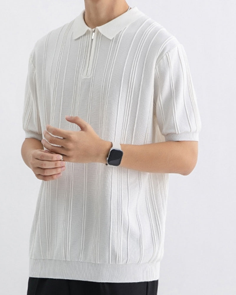 Signature-Poloshirt mit Reißverschluss