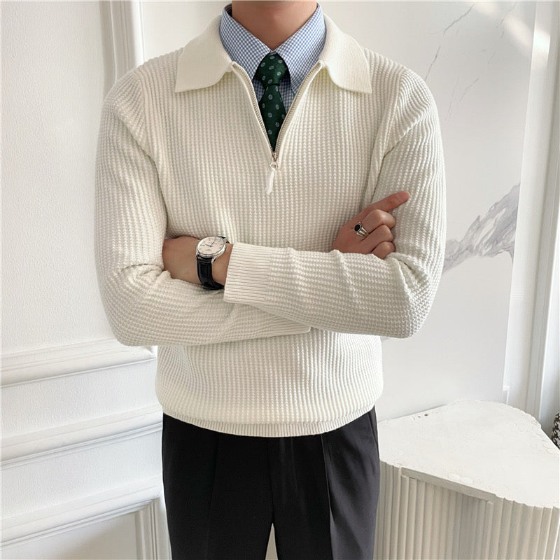 Grünwald Strickpullover mit Reißverschluss