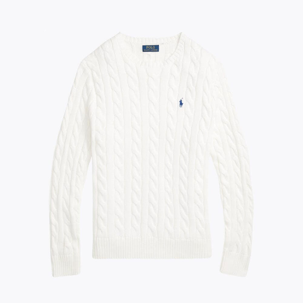 RL Klassischer Strickpullover mit Rundhalsausschnitt