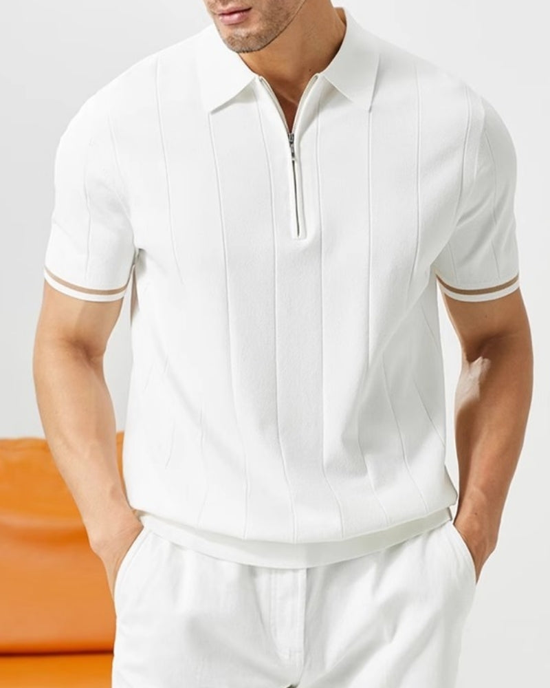 Signature-Poloshirt mit Kontrastbesatz