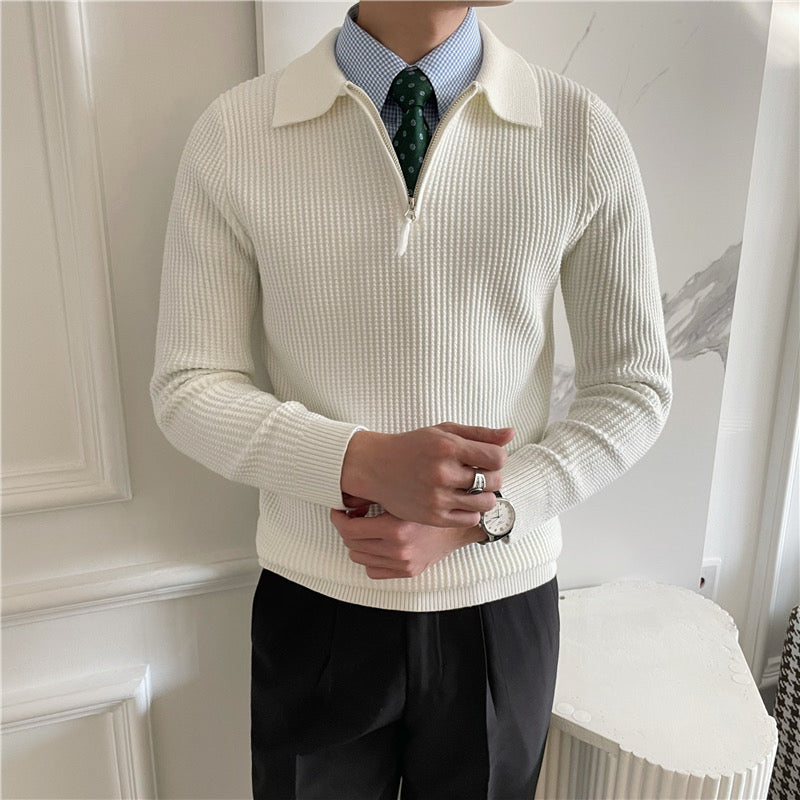 Grünwald Strickpullover mit Reißverschluss