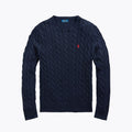 RL Klassischer Strickpullover mit Rundhalsausschnitt