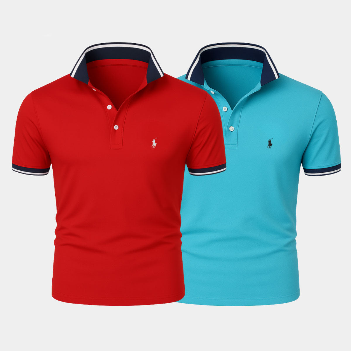 RL Slim-Fit-Hemden-Duo aus Baumwollmix – 1 kaufen, 1 gratis