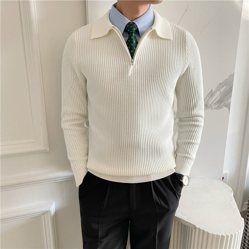 Grünwald Strickpullover mit Reißverschluss
