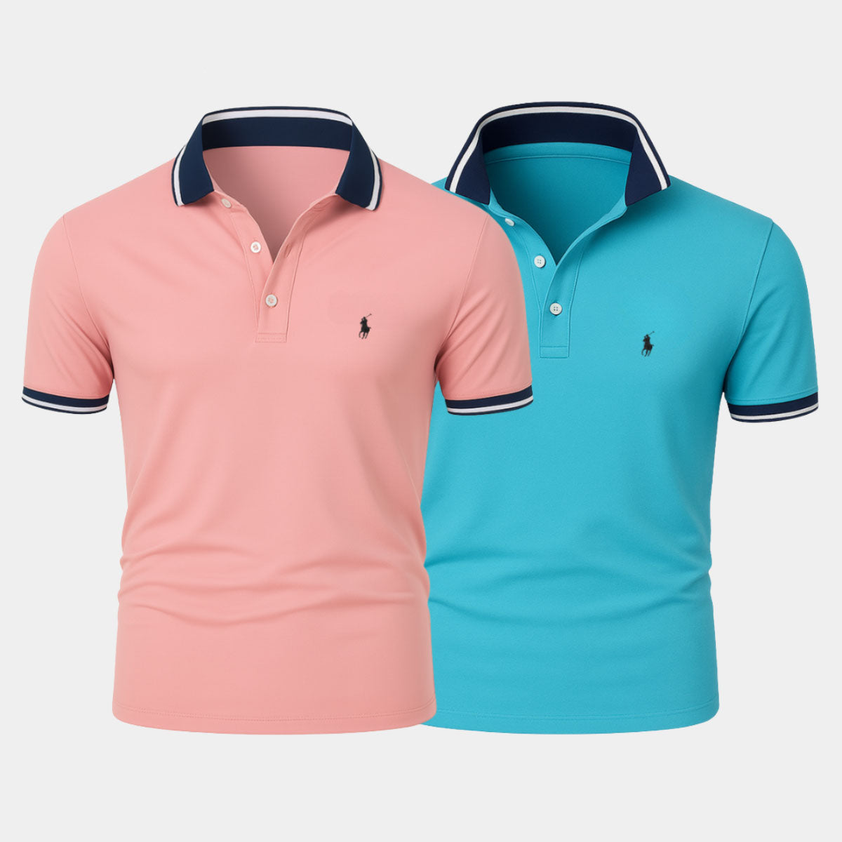 RL Slim-Fit-Hemden-Duo aus Baumwollmix – 1 kaufen, 1 gratis