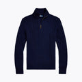 RL Premium-Strickpullover mit Viertelreißverschluss