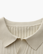 Premium-Poloshirt aus Rippstrick