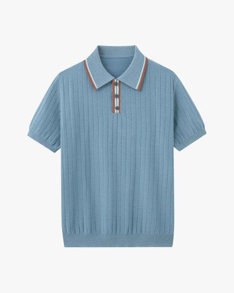 Baden Strickpoloshirt