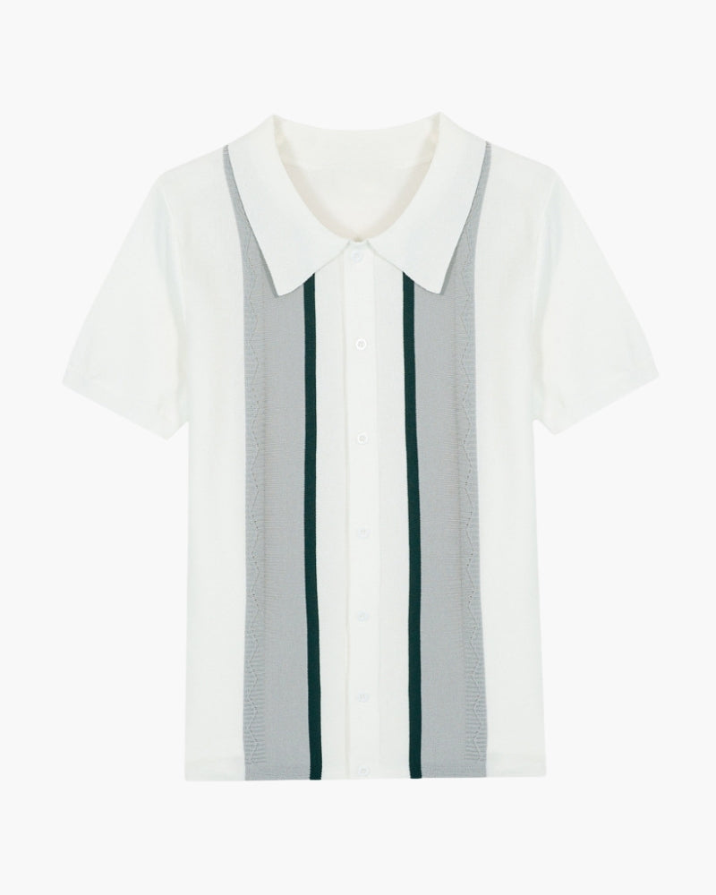 Alster Strickpoloshirt
