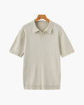 Premium-Poloshirt aus Rippstrick