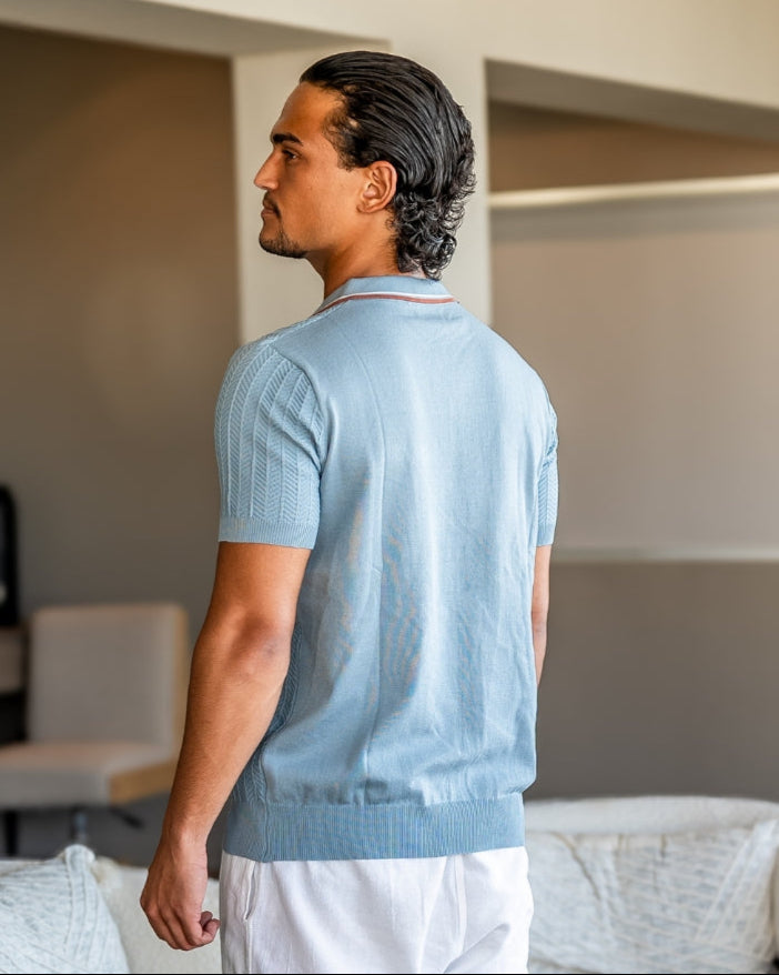 Baden Strickpoloshirt