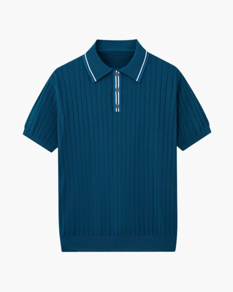 Baden Strickpoloshirt