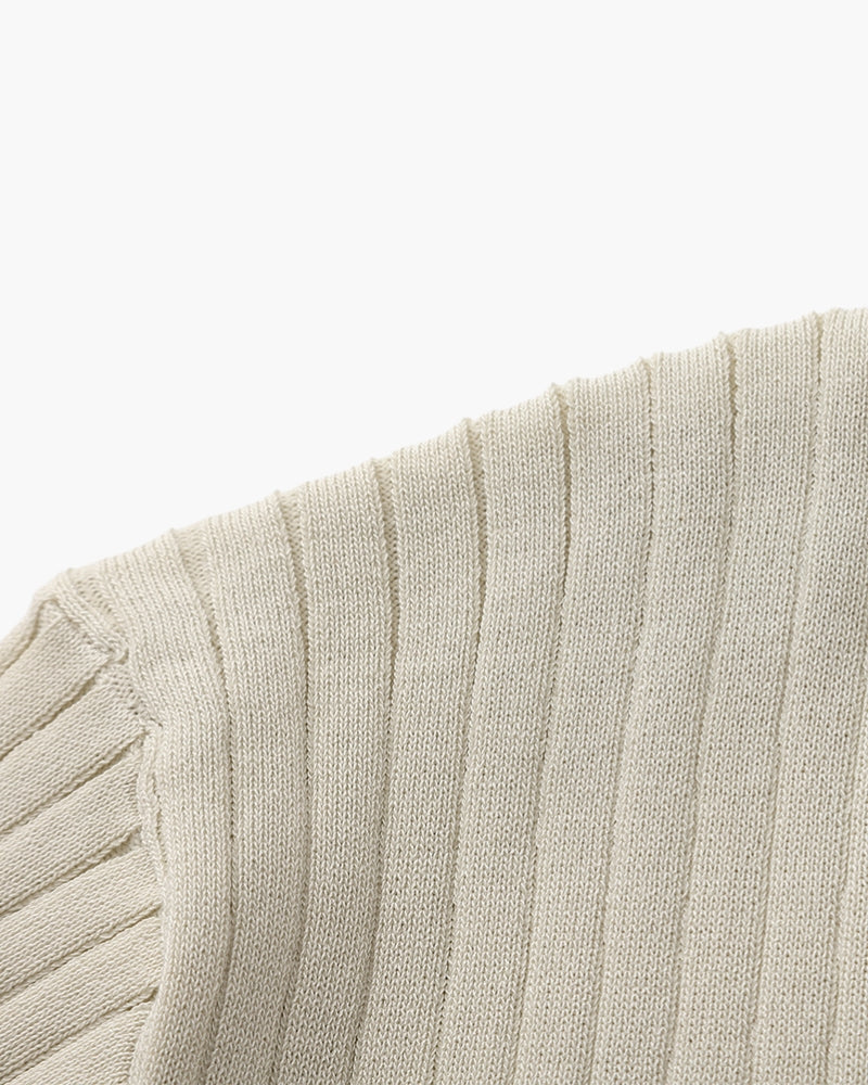 Premium-Poloshirt aus Rippstrick