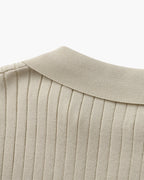 Premium-Poloshirt aus Rippstrick