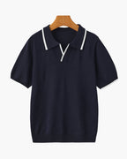 Starnberg Poloshirt mit Kontrastkante