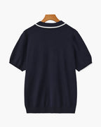 Starnberg Poloshirt mit Kontrastkante