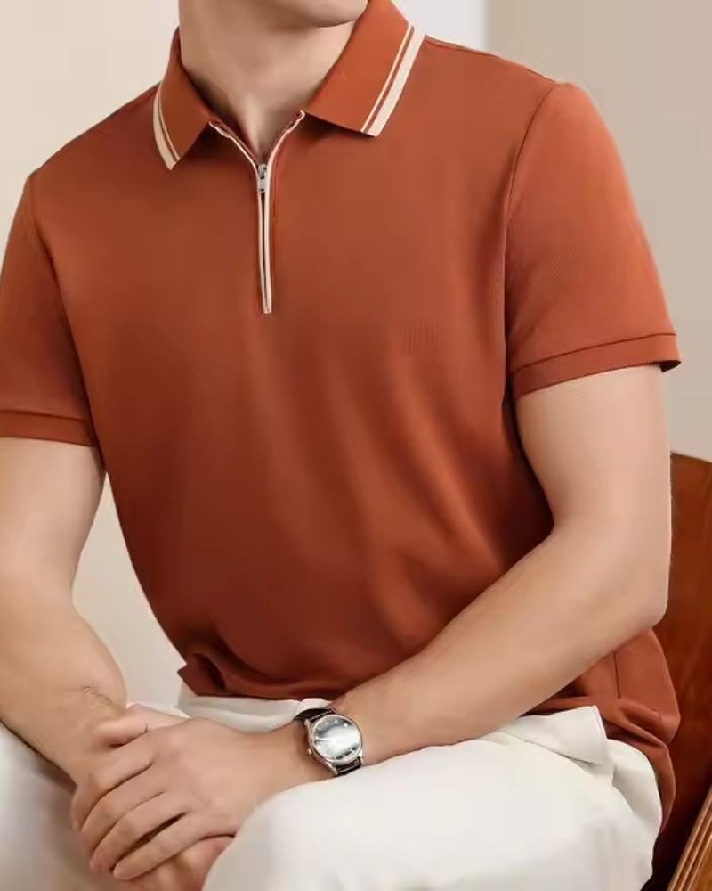 Kronberg Poloshirt mit Reißverschluss