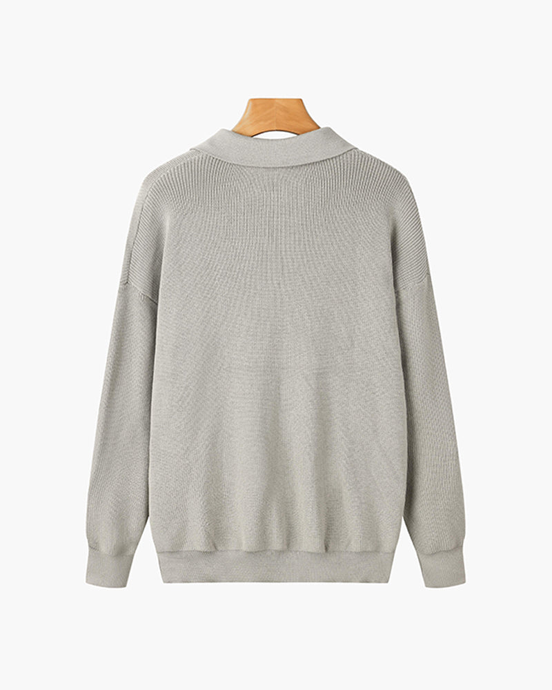 Taunus Strickpullover mit Reißverschluss