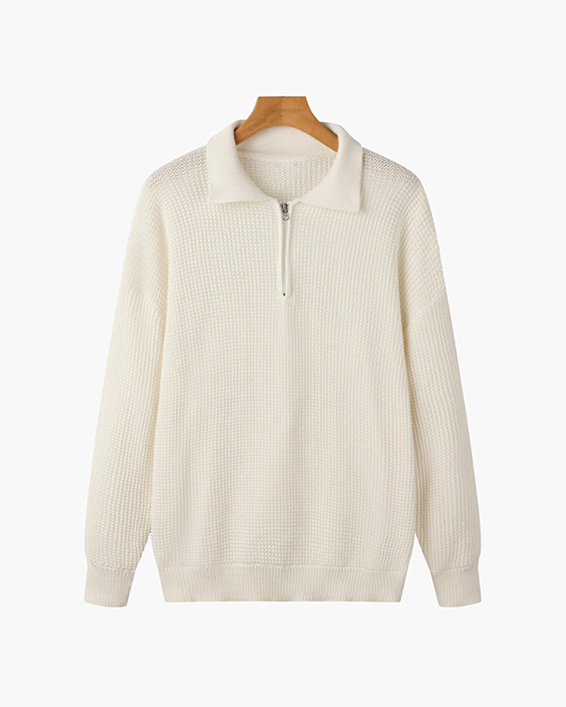 Grünwald Strickpullover mit Reißverschluss