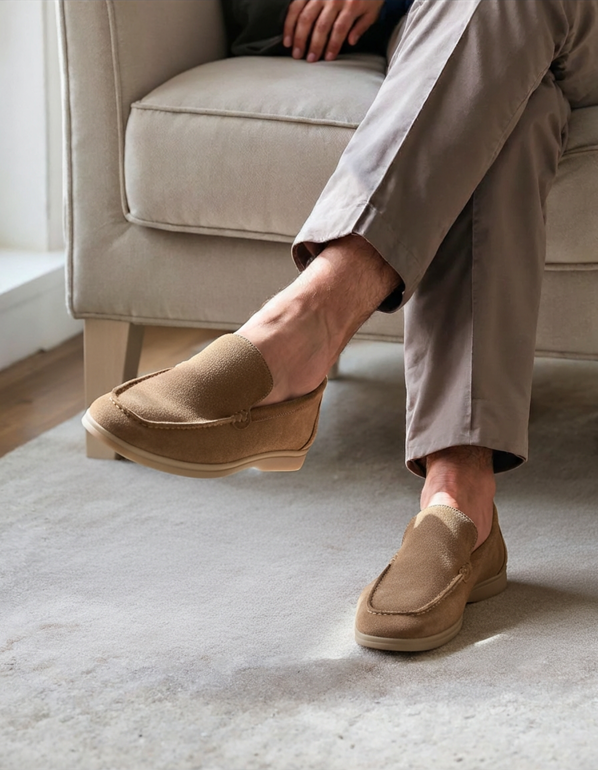 Premium-Wildleder-Slipper