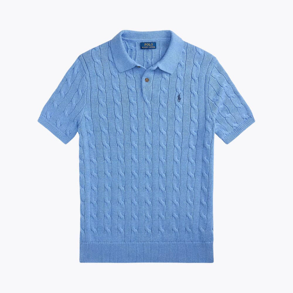RL Kurzarm-Strickhemd in Classic Fit