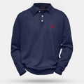 RL Premium-Wollstrickpullover mit Rundhalsausschnitt