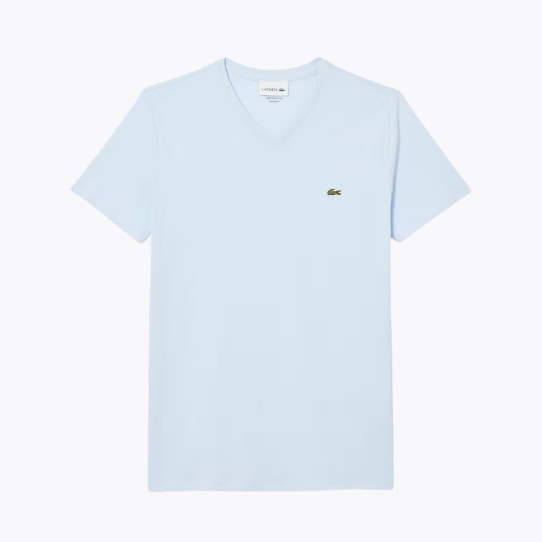 LC Leichtes Pima-Baumwoll-T-Shirt mit V-Ausschnitt