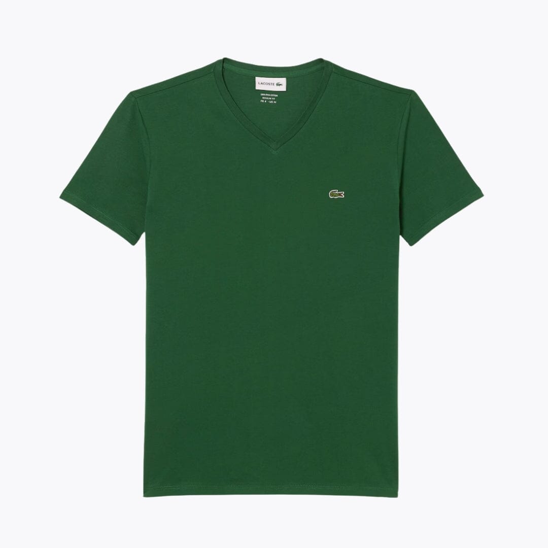 LC Leichtes Pima-Baumwoll-T-Shirt mit V-Ausschnitt