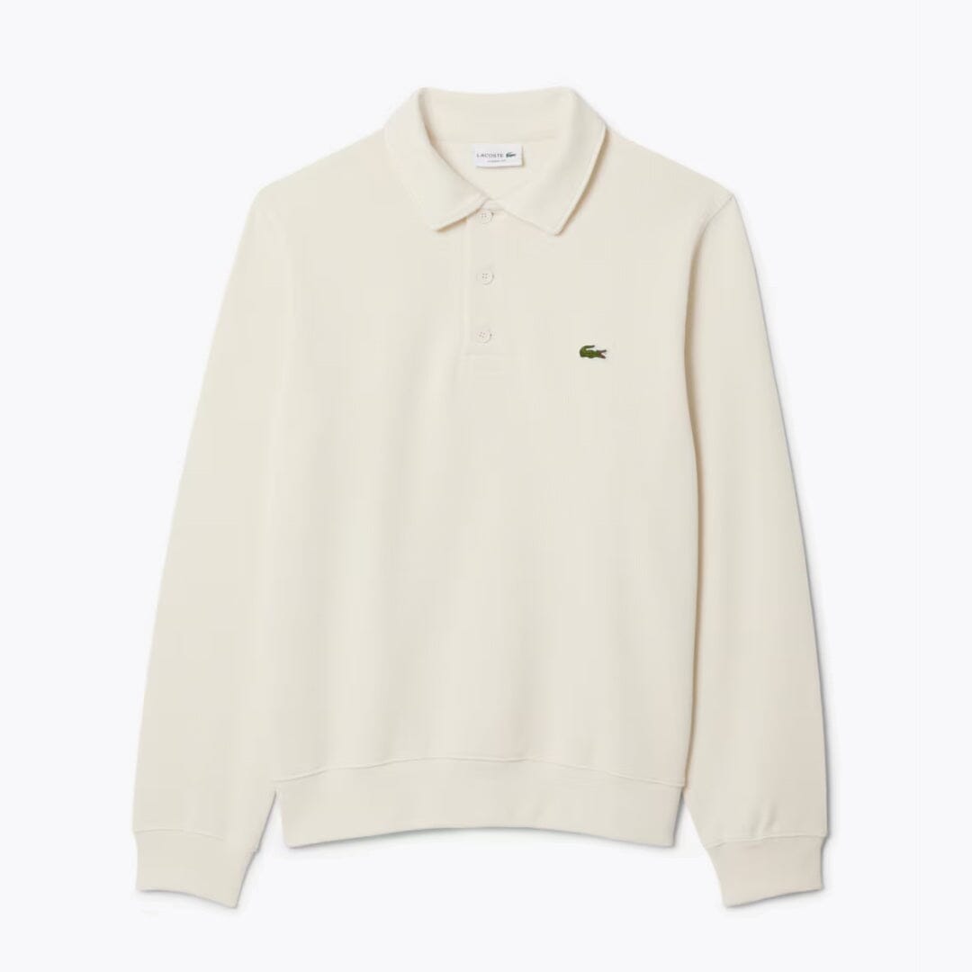 LC Geripptes Baumwoll-Sweatshirt mit Polokragen