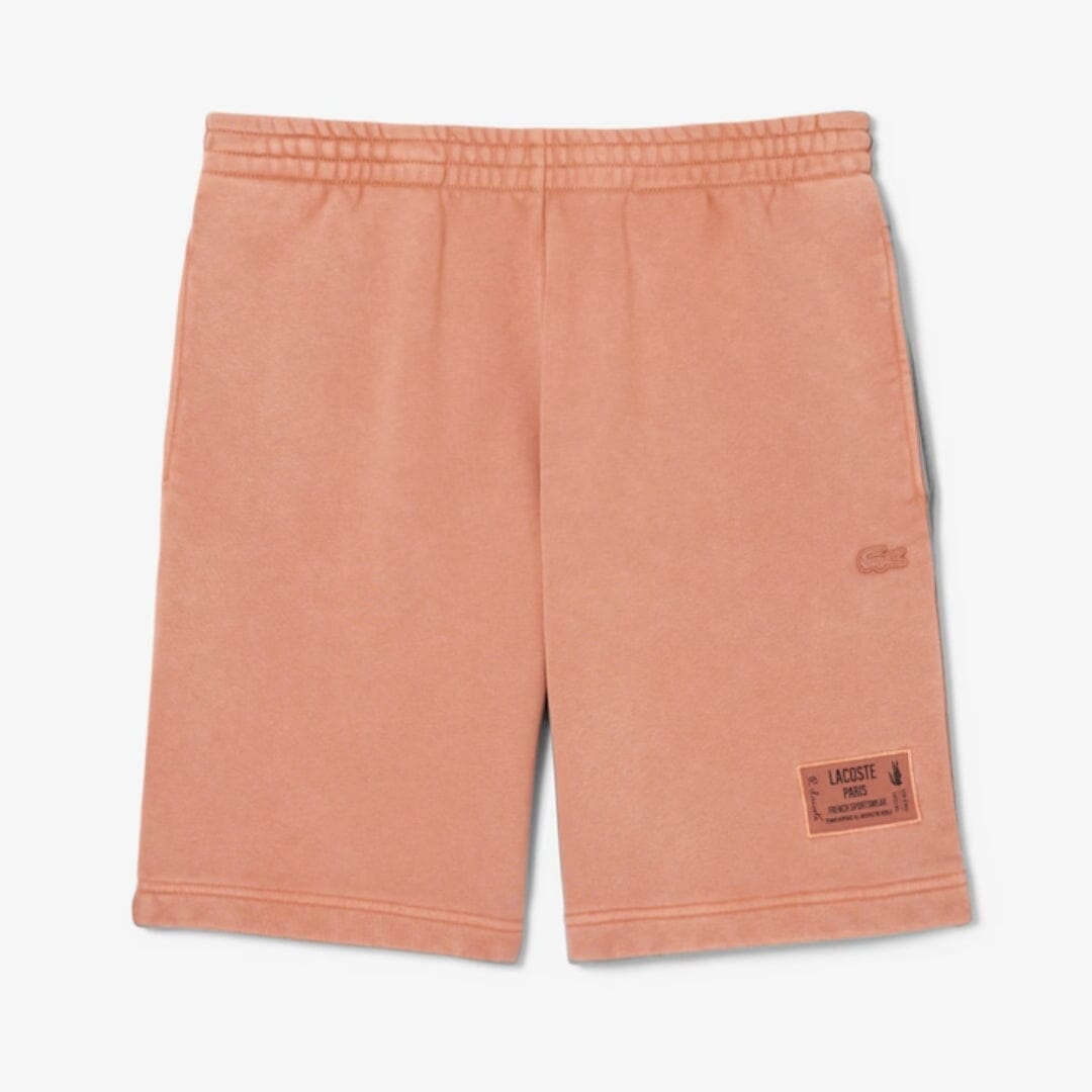 LC Baumwollfleece-Shorts mit Washed-Effekt