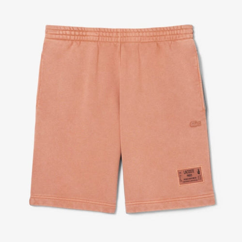 LC Baumwollfleece-Shorts mit Washed-Effekt