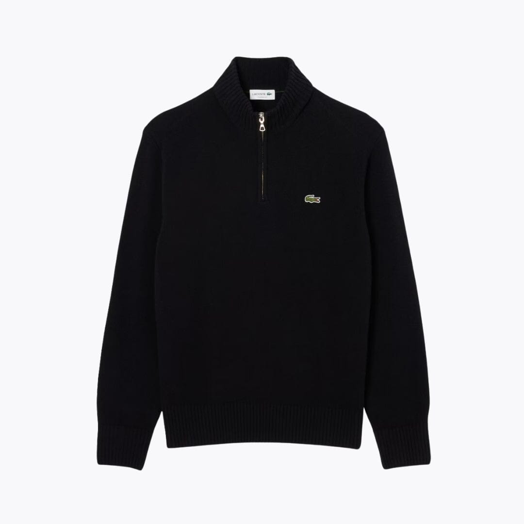 LC Kammwollpullover mit hohem Reißverschlusskragen