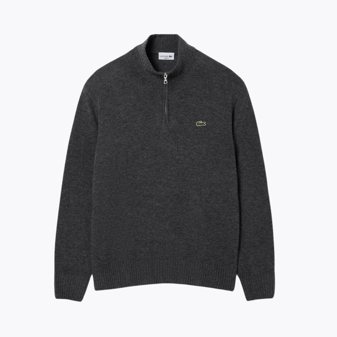 LC Kammwollpullover mit hohem Reißverschlusskragen