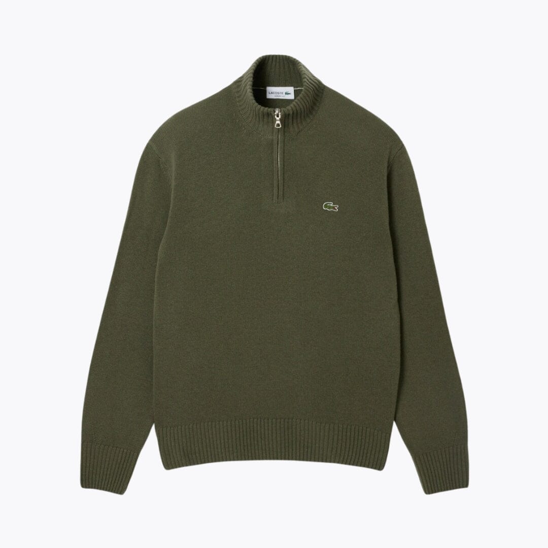 LC Kammwollpullover mit hohem Reißverschlusskragen