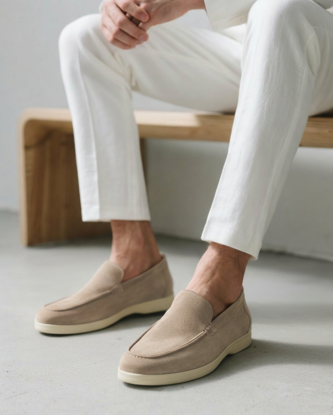 Wildleder-Slipper