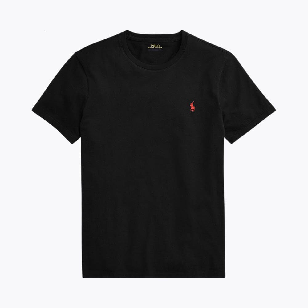 RL Tailliertes Baumwoll-T-Shirt mit Rundhalsausschnitt