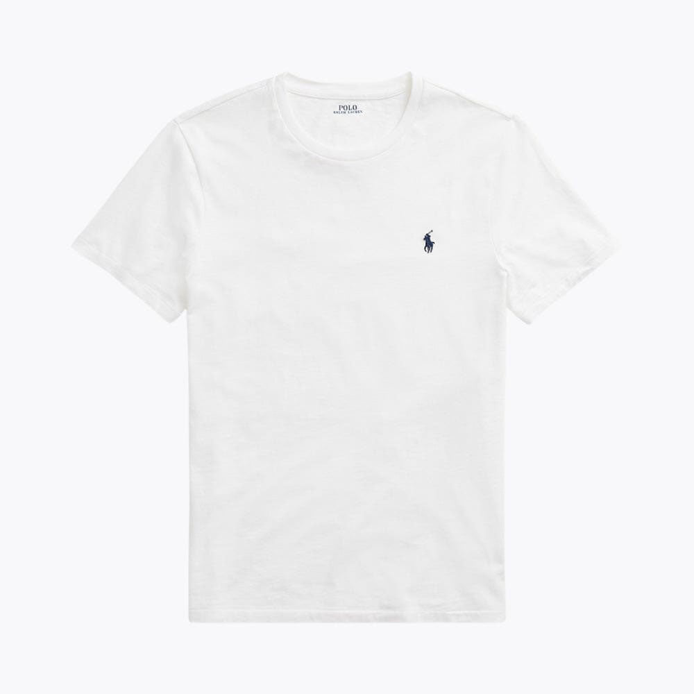RL Tailliertes Baumwoll-T-Shirt mit Rundhalsausschnitt