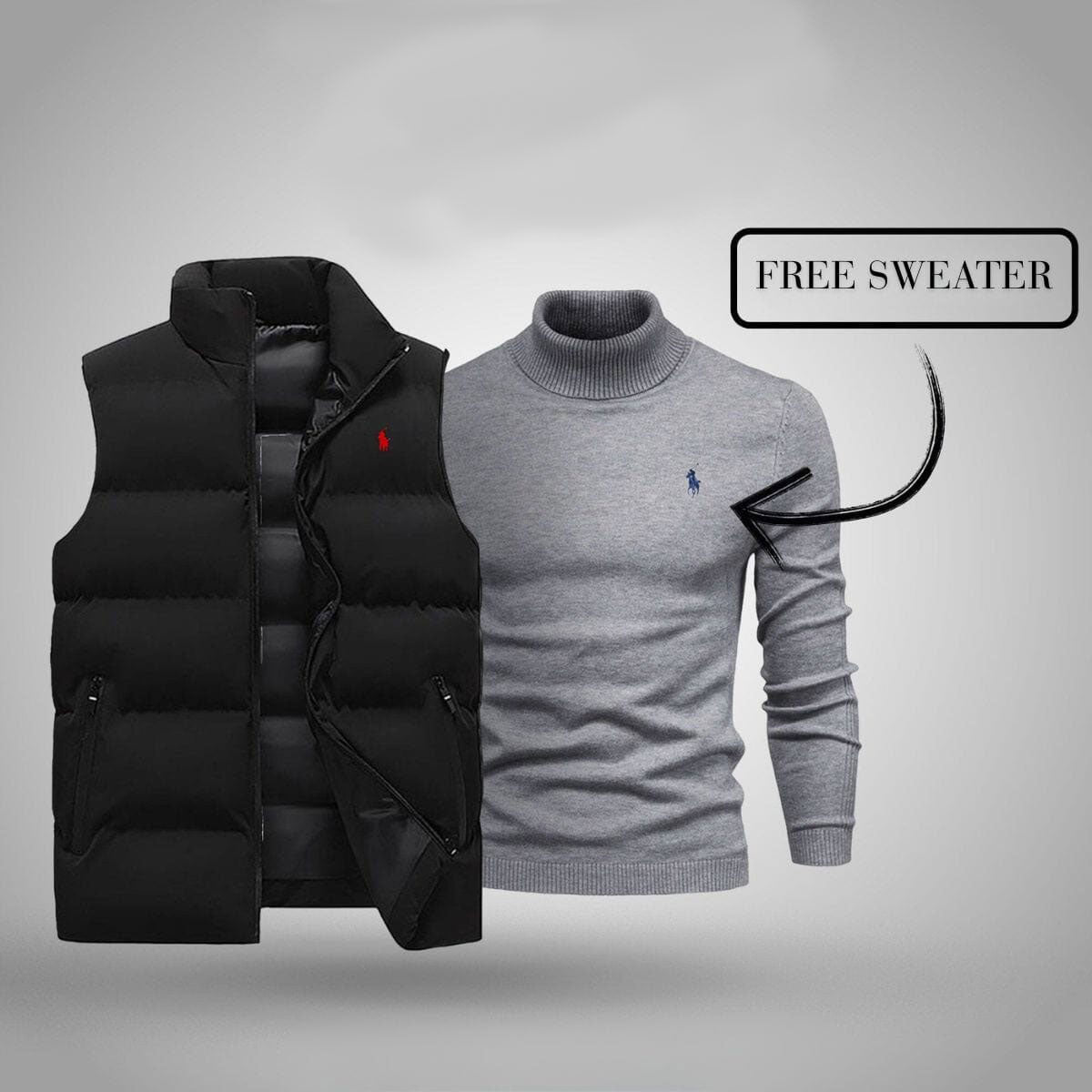 RL Cardigan + gratis Pullover
